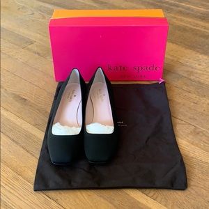 Kate Spade Mitzi Grosgrain Crystal heel pump black
